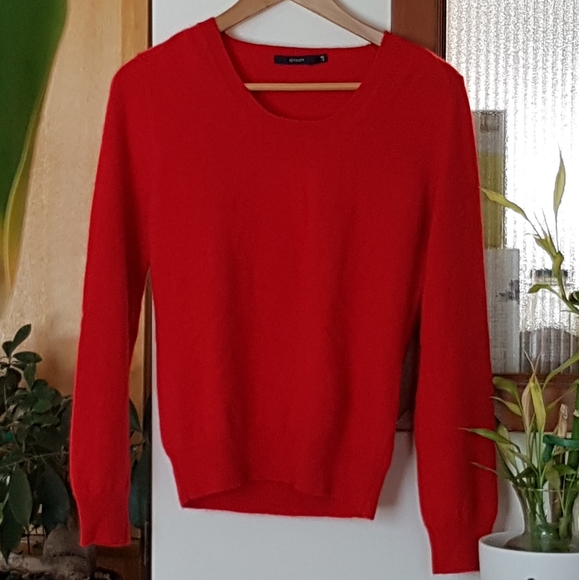 Seventy 100% Red Cashmere Sweater - Picture 2 of 5